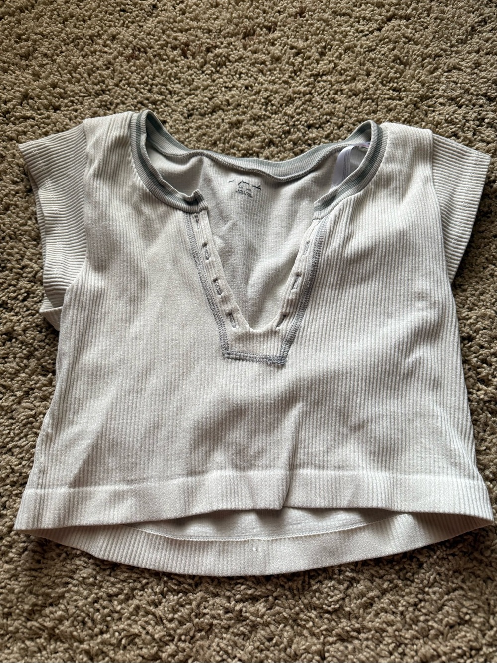 Urban Outfitters Ribbed Short Sleeve Top